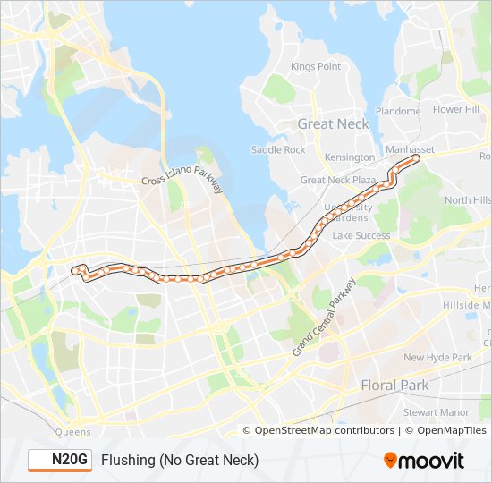 n20g Route Schedules, Stops & Maps Flushing (No Great Neck) (Updated)