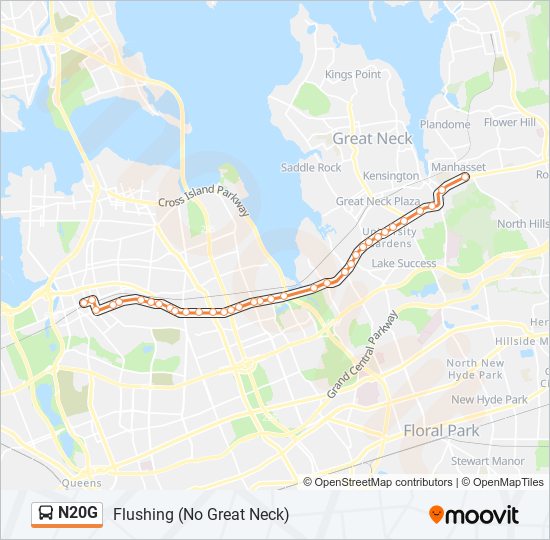 n20g Route Schedules, Stops & Maps Flushing (No Great Neck) (Updated)