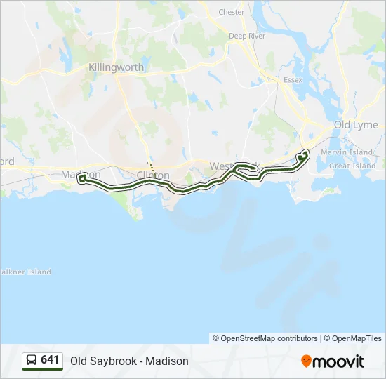 641 Bus Line Map