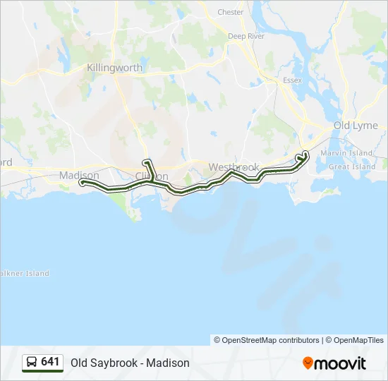 641 Bus Line Map