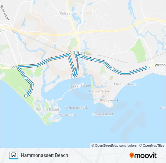 CLINTON TROLLEY Bus Line Map