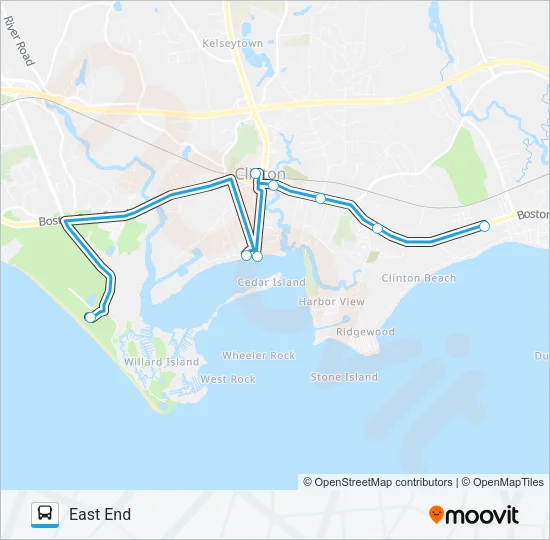 CLINTON TROLLEY Bus Line Map