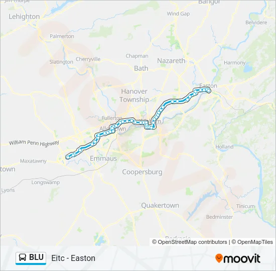 BLU Bus Line Map