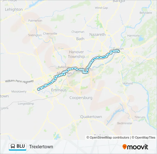 BLU Bus Line Map