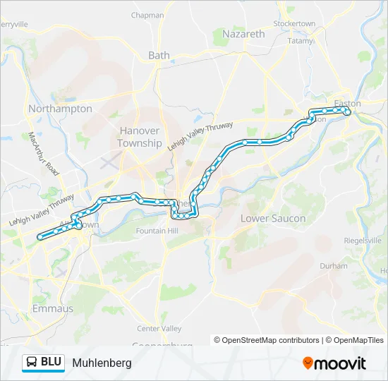 BLU Bus Line Map