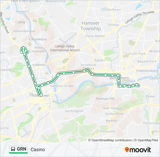 GRN Bus Line Map