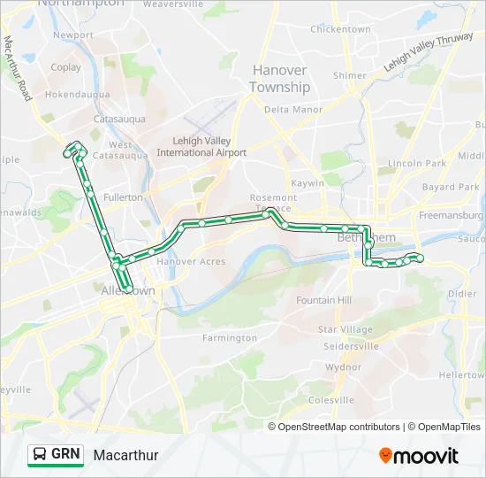 GRN Bus Line Map