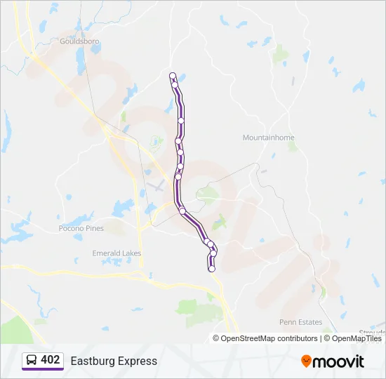 402 Bus Line Map