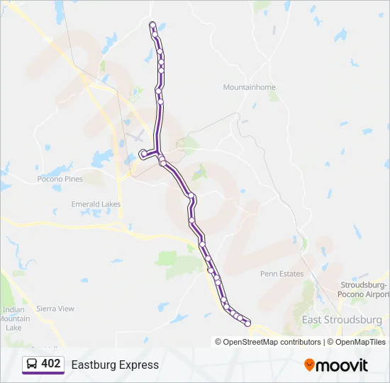 402 Bus Line Map