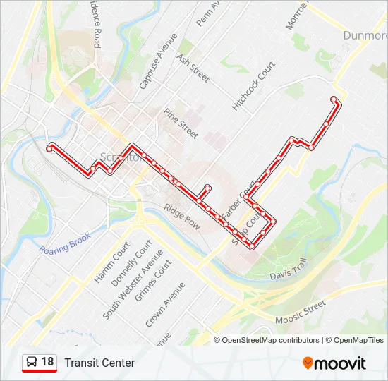 18 Bus Line Map