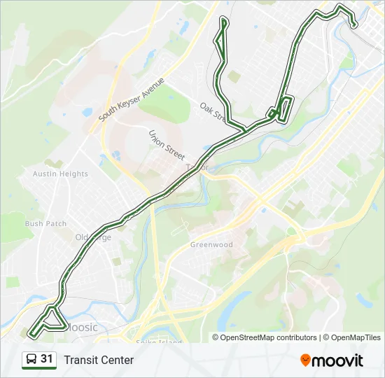 31 Bus Line Map