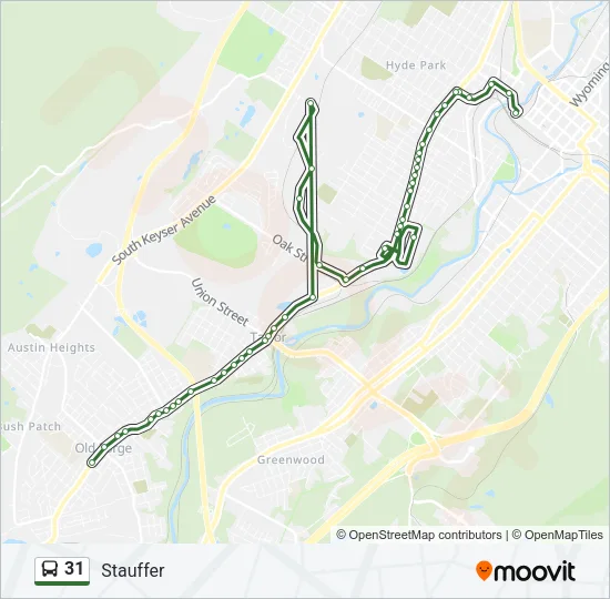 31 Bus Line Map