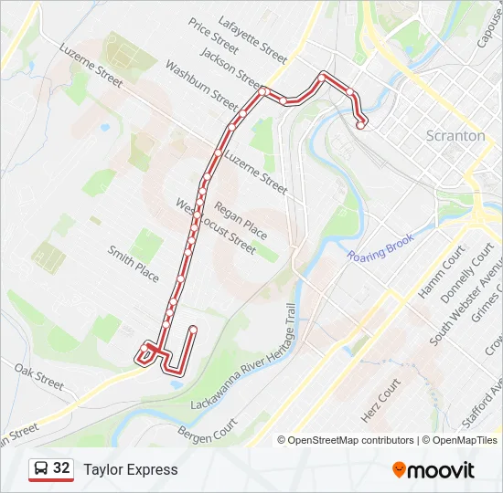 32 Bus Line Map