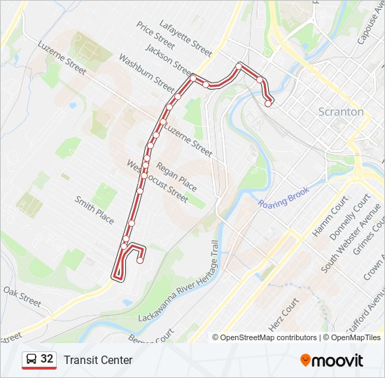 Mapa de 32 de autobús