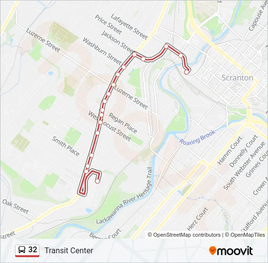 32 Bus Line Map