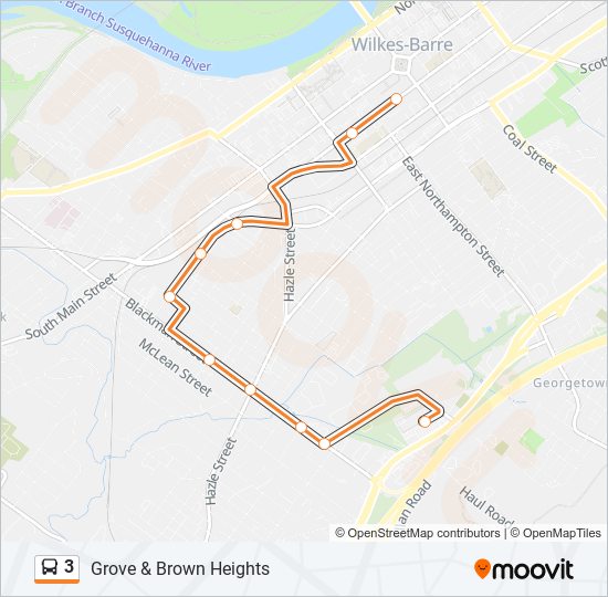 3 bus Line Map