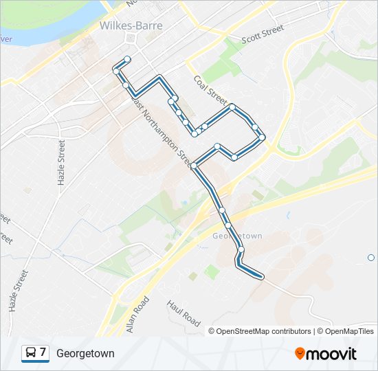 7 bus Line Map