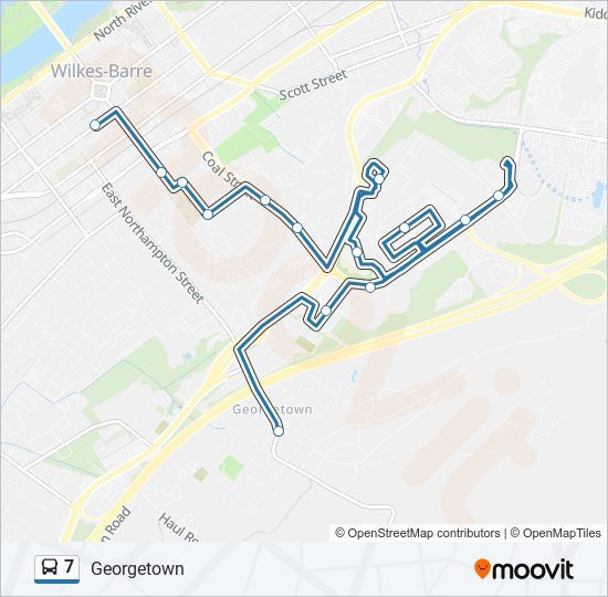 Mapa de 7 de autobús