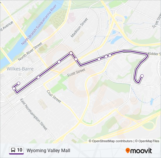 10 bus Line Map