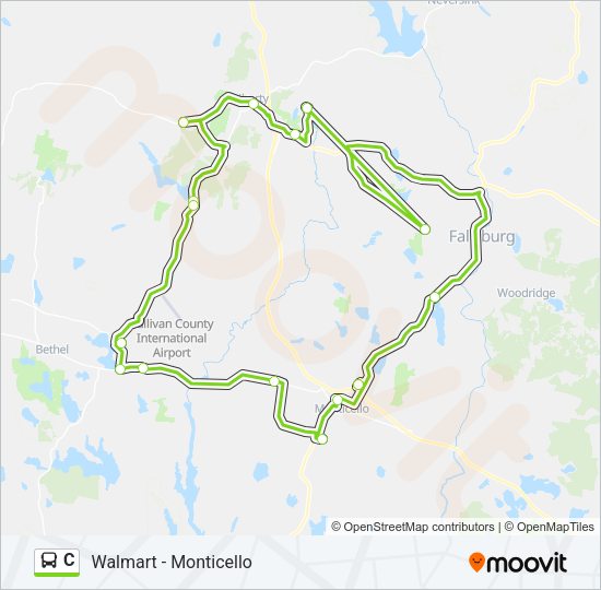 C Bus Line Map
