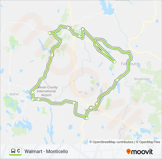 C Bus Line Map