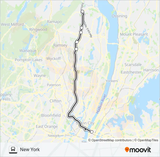 ROCKLAND COACHES Bus Line Map