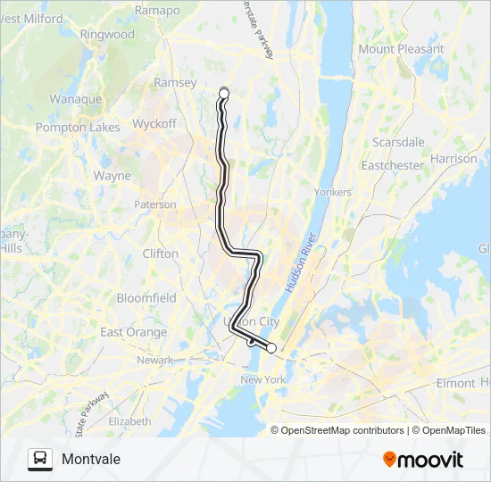 ROCKLAND COACHES Bus Line Map