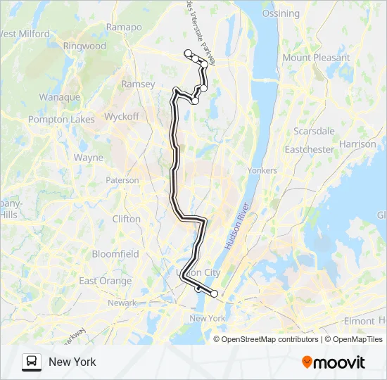 ROCKLAND COACHES Bus Line Map