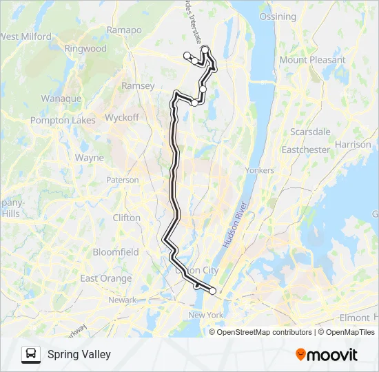 ROCKLAND COACHES Bus Line Map