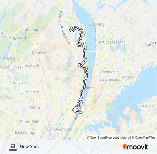 ROCKLAND COACHES Bus Line Map