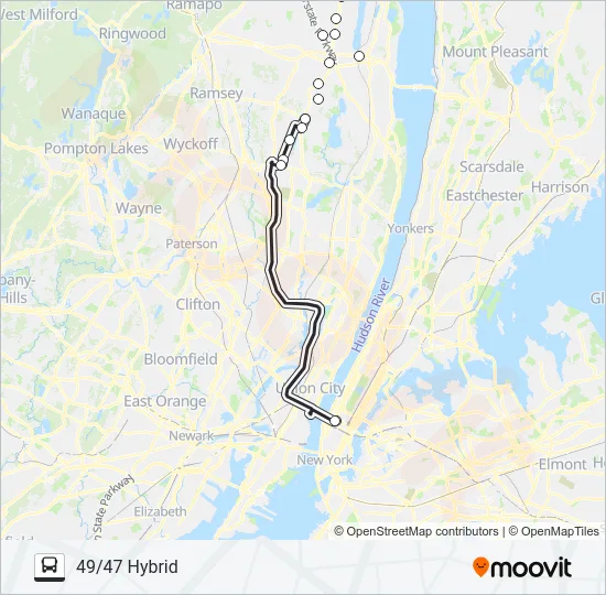 ROCKLAND COACHES Bus Line Map
