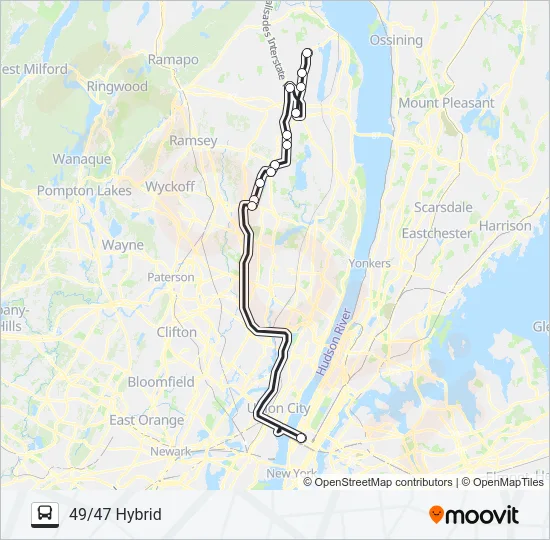 ROCKLAND COACHES Bus Line Map