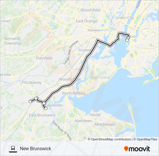 Mapa de SUBURBAN TRANSIT de autobús