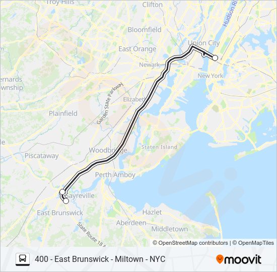 Mapa de SUBURBAN TRANSIT de autobús