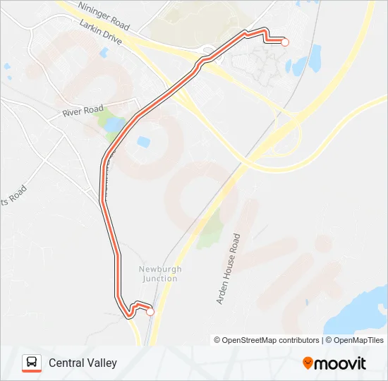SHORTLINE HUDSON Bus Line Map