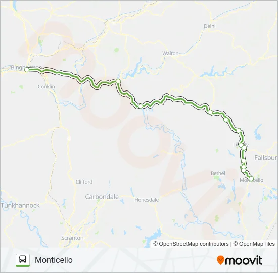 SHORTLINE HUDSON Bus Line Map