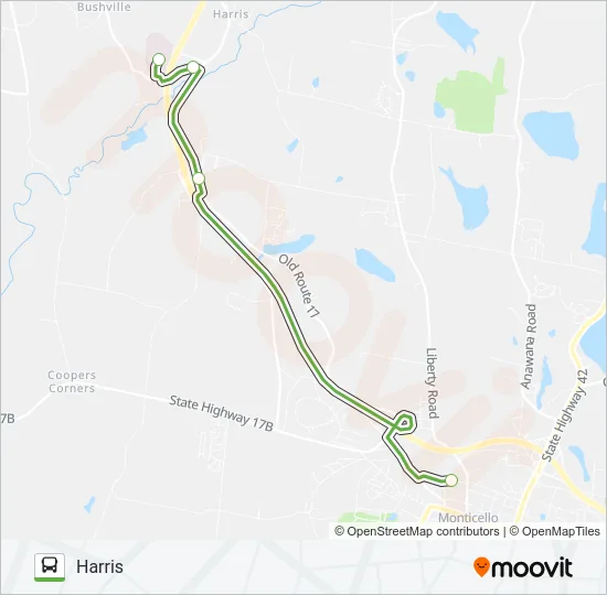 SHORTLINE HUDSON Bus Line Map