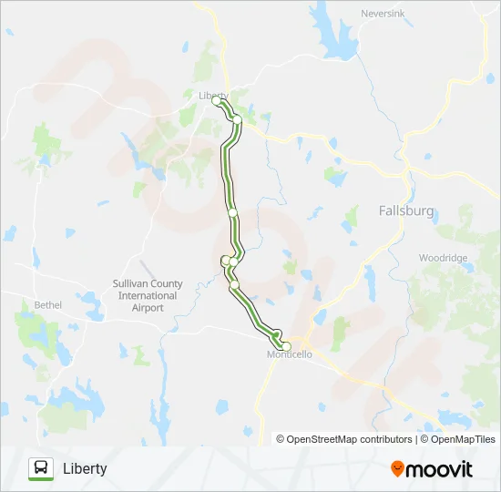 SHORTLINE HUDSON Bus Line Map