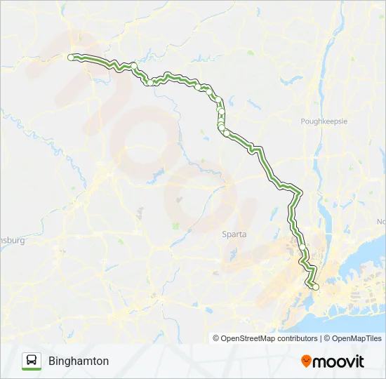 SHORTLINE HUDSON Bus Line Map