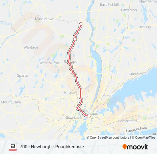 SHORTLINE HUDSON Bus Line Map