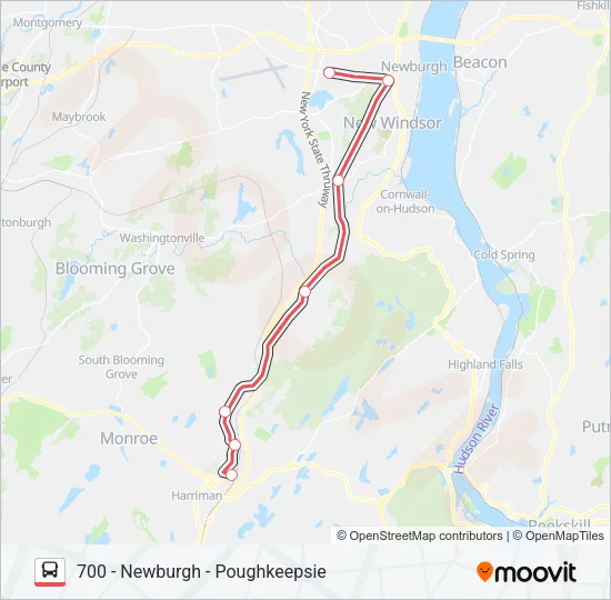 SHORTLINE HUDSON Bus Line Map