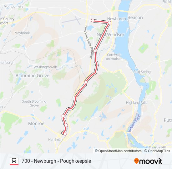 Mapa de SHORTLINE HUDSON de autobús