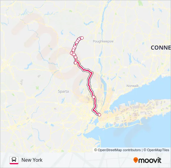 SHORTLINE HUDSON Bus Line Map