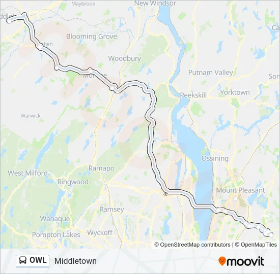 OWL Bus Line Map