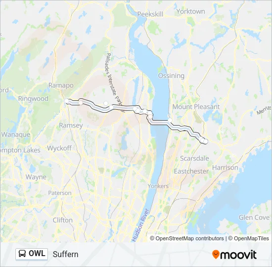 OWL Bus Line Map
