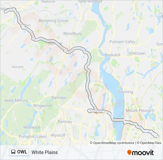 OWL Bus Line Map