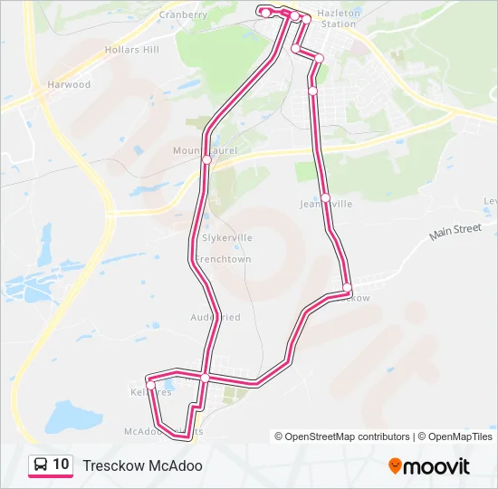 10 Bus Line Map