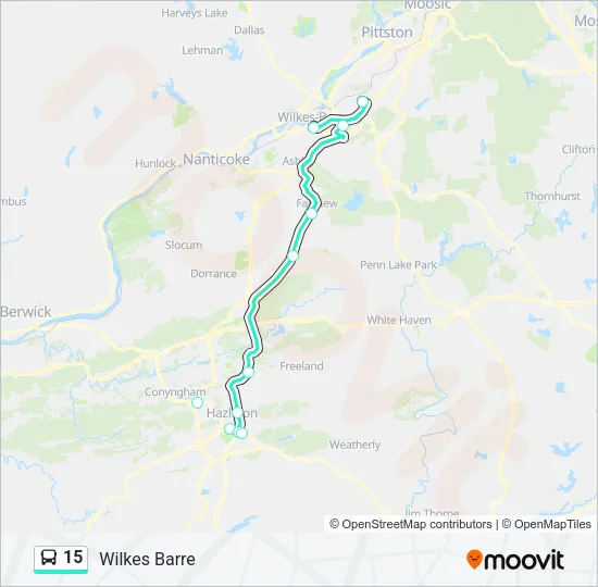 15 Bus Line Map