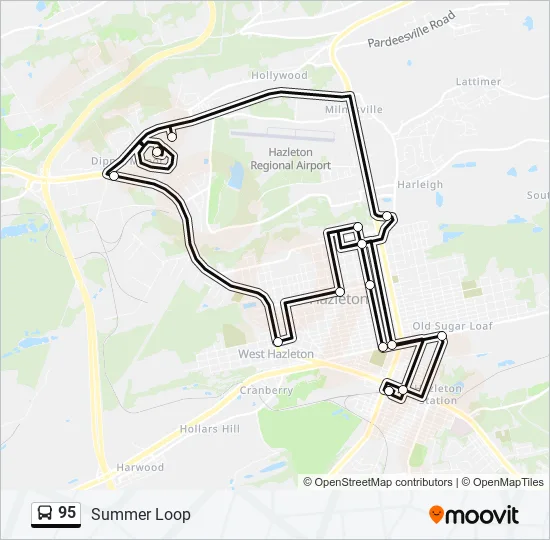 95 Bus Line Map