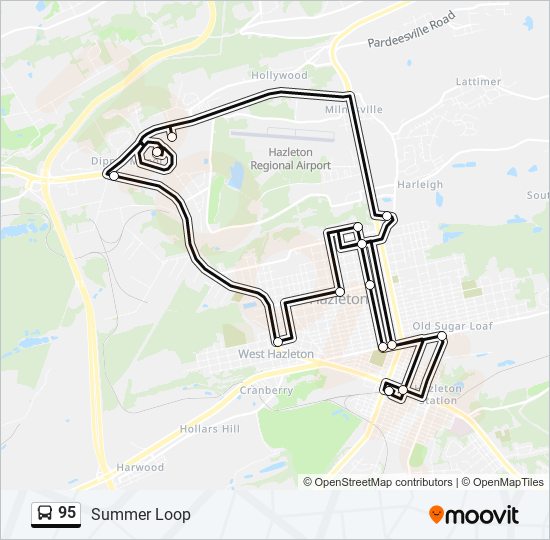 95 bus Line Map